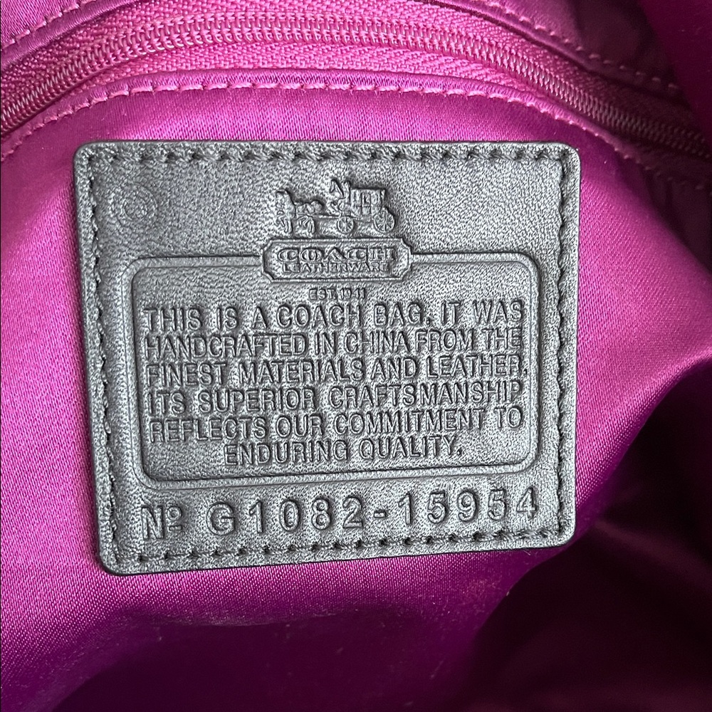 Coach Madison Sophia Croc-Embossed Satchel Black EUC - Picture 15 of 17